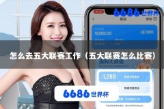 怎么去五大联赛工作（五大联赛怎么比赛）